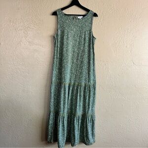 Green Sleeveless Maxi Dress